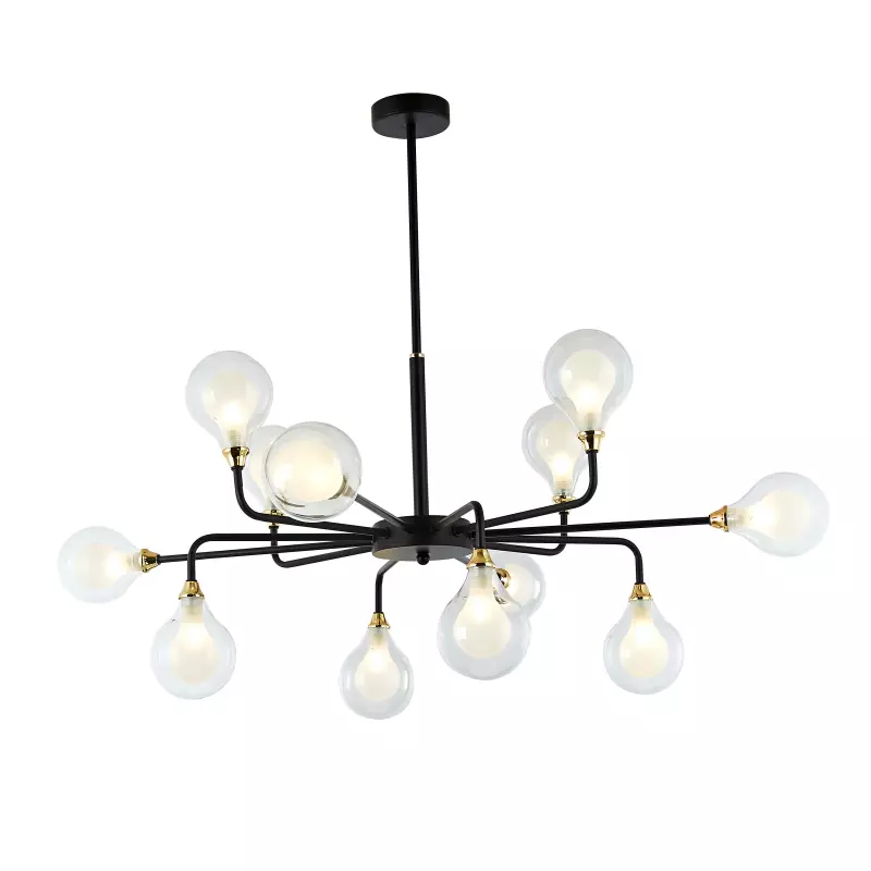 Nueva lámpara colgante de cristal E27 decorativa
