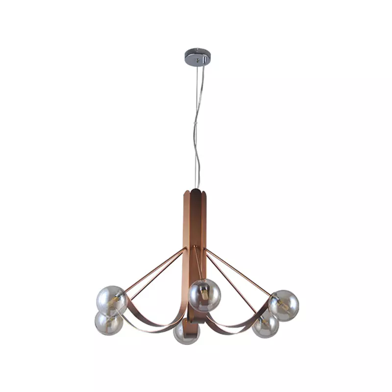 Lámpara colgante de cristal de diseño único creativo de estilo nórdico